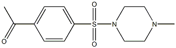 1-{4-[(4-methylpiperazine-1-)sulfonyl]phenyl}ethan-1-one Struktur