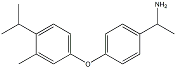 1-{4-[3-methyl-4-(propan-2-yl)phenoxy]phenyl}ethan-1-amine Struktur