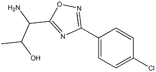 1-amino-1-[3-(4-chlorophenyl)-1,2,4-oxadiazol-5-yl]propan-2-ol Struktur