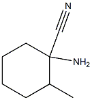 1-amino-2-methylcyclohexanecarbonitrile Struktur