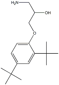 1-amino-3-(2,4-di-tert-butylphenoxy)propan-2-ol Struktur