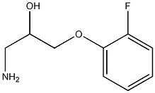 1-amino-3-(2-fluorophenoxy)propan-2-ol Struktur