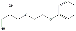 1-amino-3-(2-phenoxyethoxy)propan-2-ol Struktur