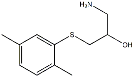 1-amino-3-[(2,5-dimethylphenyl)sulfanyl]propan-2-ol Struktur