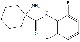 1-amino-N-(2,6-difluorophenyl)cyclohexane-1-carboxamide Struktur