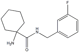 1-amino-N-[(3-fluorophenyl)methyl]cyclohexane-1-carboxamide Struktur