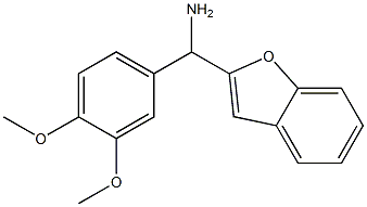 1-benzofuran-2-yl(3,4-dimethoxyphenyl)methanamine Struktur