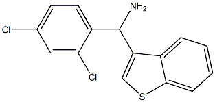 1-benzothiophen-3-yl(2,4-dichlorophenyl)methanamine Struktur