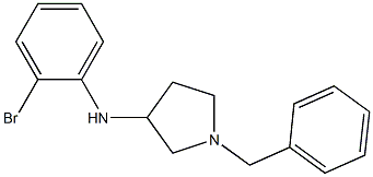 1-benzyl-N-(2-bromophenyl)pyrrolidin-3-amine Struktur