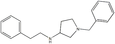 1-benzyl-N-(2-phenylethyl)pyrrolidin-3-amine Struktur