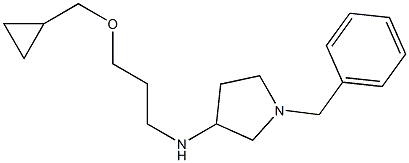 1-benzyl-N-[3-(cyclopropylmethoxy)propyl]pyrrolidin-3-amine Struktur