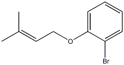 1-bromo-2-[(3-methylbut-2-en-1-yl)oxy]benzene Struktur