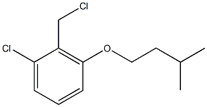 1-chloro-2-(chloromethyl)-3-(3-methylbutoxy)benzene Struktur