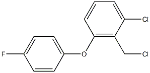 1-chloro-2-(chloromethyl)-3-(4-fluorophenoxy)benzene Struktur