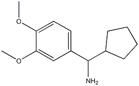 1-cyclopentyl-1-(3,4-dimethoxyphenyl)methanamine Struktur