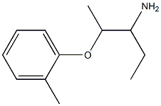 1-ethyl-2-(2-methylphenoxy)propylamine Struktur