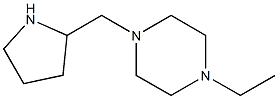 1-ethyl-4-(pyrrolidin-2-ylmethyl)piperazine Struktur