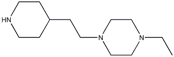 1-ethyl-4-[2-(piperidin-4-yl)ethyl]piperazine Struktur