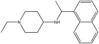 1-ethyl-N-[1-(naphthalen-1-yl)ethyl]piperidin-4-amine Struktur