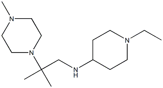 1-ethyl-N-[2-methyl-2-(4-methylpiperazin-1-yl)propyl]piperidin-4-amine Struktur