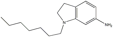 1-heptyl-2,3-dihydro-1H-indol-6-amine Struktur