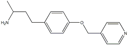 1-methyl-3-[4-(pyridin-4-ylmethoxy)phenyl]propylamine Struktur