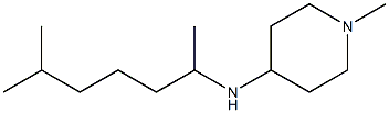 1-methyl-N-(6-methylheptan-2-yl)piperidin-4-amine Struktur