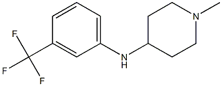 1-methyl-N-[3-(trifluoromethyl)phenyl]piperidin-4-amine Struktur