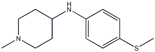 1-methyl-N-[4-(methylsulfanyl)phenyl]piperidin-4-amine Struktur