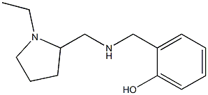 2-({[(1-ethylpyrrolidin-2-yl)methyl]amino}methyl)phenol Struktur