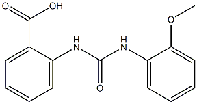 2-({[(2-methoxyphenyl)amino]carbonyl}amino)benzoic acid Struktur