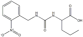 2-({[(2-nitrophenyl)methyl]carbamoyl}amino)pentanoic acid Struktur