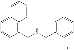 2-({[1-(naphthalen-1-yl)ethyl]amino}methyl)phenol Struktur