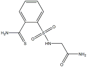 2-({[2-(aminocarbonothioyl)phenyl]sulfonyl}amino)acetamide Struktur