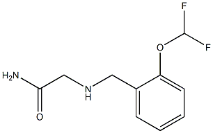 2-({[2-(difluoromethoxy)phenyl]methyl}amino)acetamide Struktur