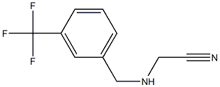 2-({[3-(trifluoromethyl)phenyl]methyl}amino)acetonitrile Struktur