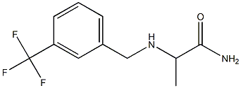 2-({[3-(trifluoromethyl)phenyl]methyl}amino)propanamide Struktur