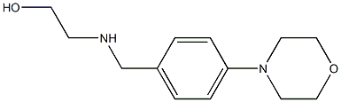 2-({[4-(morpholin-4-yl)phenyl]methyl}amino)ethan-1-ol Struktur