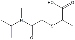 2-({[methyl(propan-2-yl)carbamoyl]methyl}sulfanyl)propanoic acid Struktur