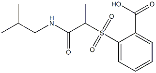 2-({1-[(2-methylpropyl)carbamoyl]ethane}sulfonyl)benzoic acid Struktur