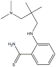 2-({2-[(dimethylamino)methyl]-2-methylpropyl}amino)benzene-1-carbothioamide Struktur