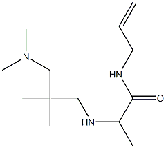 2-({2-[(dimethylamino)methyl]-2-methylpropyl}amino)-N-(prop-2-en-1-yl)propanamide Struktur