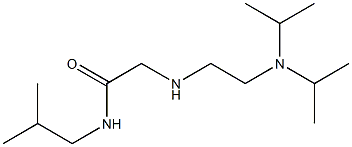 2-({2-[bis(propan-2-yl)amino]ethyl}amino)-N-(2-methylpropyl)acetamide Struktur