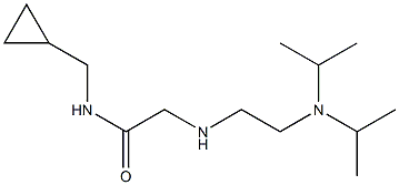 2-({2-[bis(propan-2-yl)amino]ethyl}amino)-N-(cyclopropylmethyl)acetamide Struktur