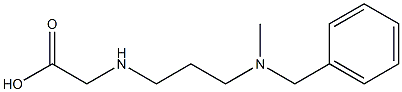 2-({3-[benzyl(methyl)amino]propyl}amino)acetic acid Struktur