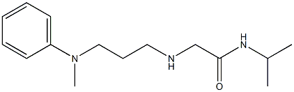 2-({3-[methyl(phenyl)amino]propyl}amino)-N-(propan-2-yl)acetamide Struktur