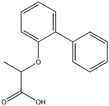 2-(1,1'-biphenyl-2-yloxy)propanoic acid Struktur