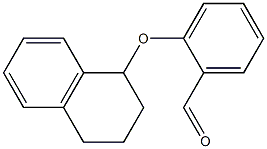 2-(1,2,3,4-tetrahydronaphthalen-1-yloxy)benzaldehyde Struktur