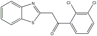 2-(1,3-benzothiazol-2-yl)-1-(2,3-dichlorophenyl)ethan-1-one Struktur