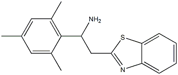 2-(1,3-benzothiazol-2-yl)-1-(2,4,6-trimethylphenyl)ethan-1-amine Struktur